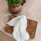 Soft linen kitchen towel 35x50 WHITE